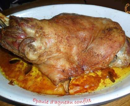 Epaule d'agneau confite facile