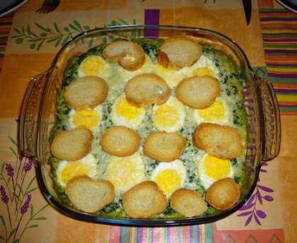 épinards et oeufs durs à la béchamel 
