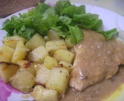 Escalope de dinde à la moutarde