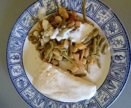 Escalope de dinde et sa poelée basquaise
