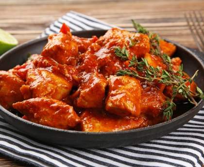 Escalopes de poulet à l'indienne