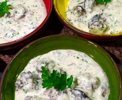 Escargots à la crème 