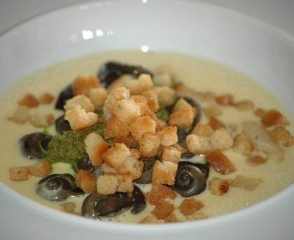 Escargots à l'ail revisités