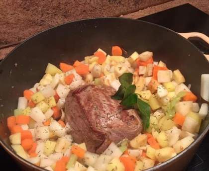 Estouffade de veau aux légumes d'hiver