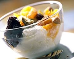 Faisselle aux fruits secs