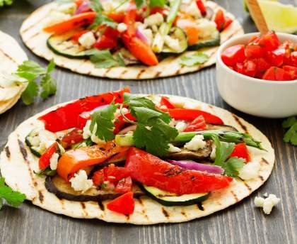 Fajitas aux légumes d'été