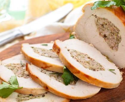 Farce pour dinde, sans porc