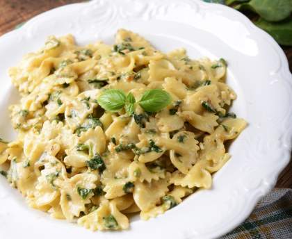 Farfalle au gorgonzola