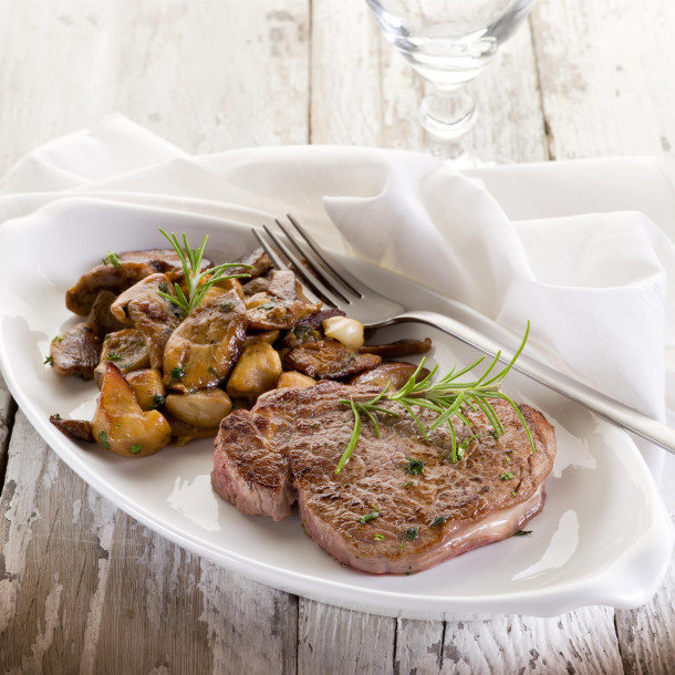 Faux filet aux cêpes
