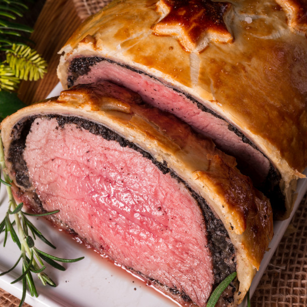 Faux-filet en croute aux girolles