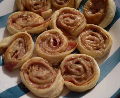 Feuilleté au jambon et comté