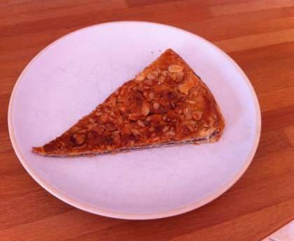 Feuilleté aux myrtilles et amandes