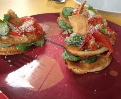 Feuilleté courgette tomate