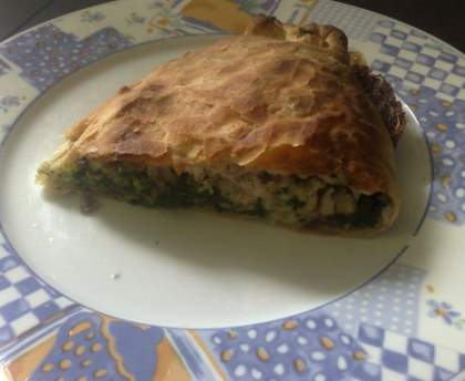 Feuilleté de colin au chèvre et épinards