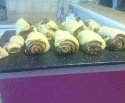 Feuilleté de nutella