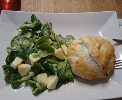 Feuilleté poireaux jambon cru