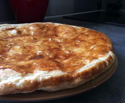 Feuilletée jambon, tomate et chèvre