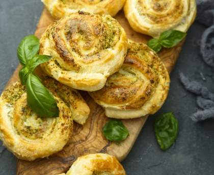 Feuilletés au pesto