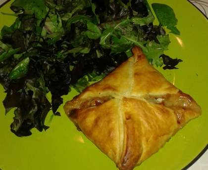 Feuilletés chèvre lardons miel