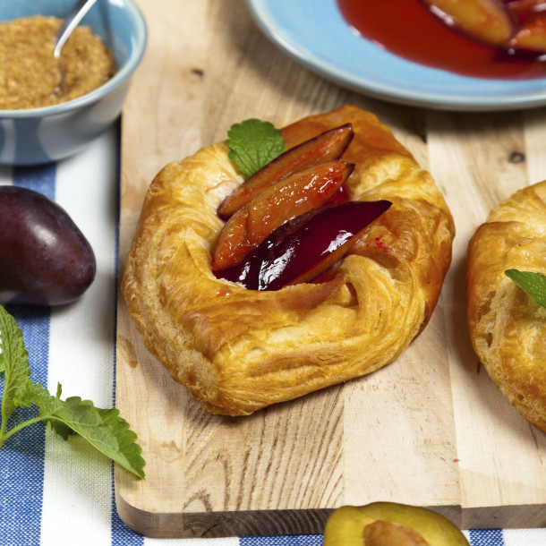 Feuilletés express aux prunes