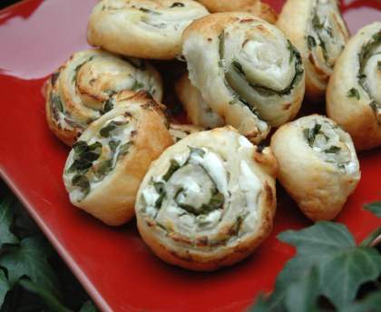 Feuilletés fromage basilic