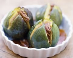Figues rôties au caramel et noix de pécan