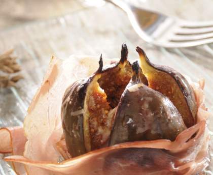 Figues rôties au jambon de Bayonne