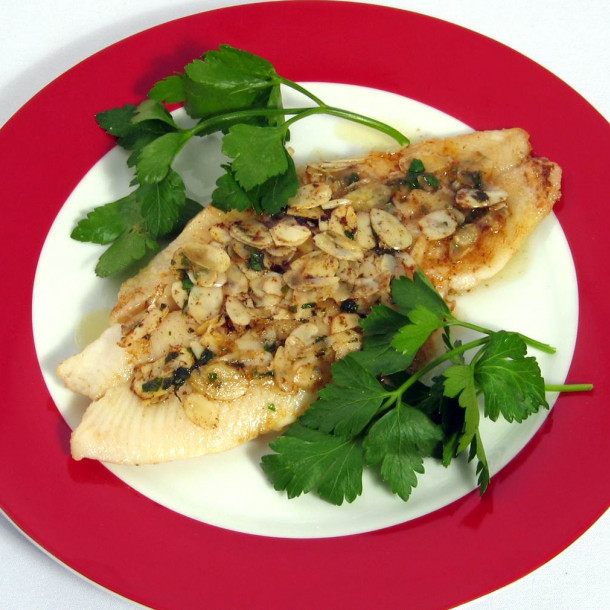 Filet d'aiglefin aux amandes