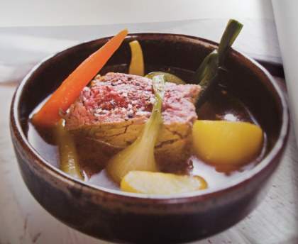 Filet de boeuf cuit à la ficelle