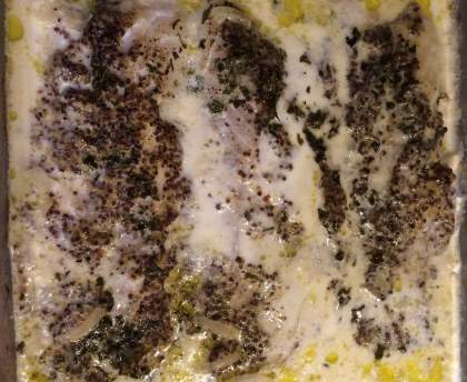 Filet de cabillaud à la moutarde à l'ancienne