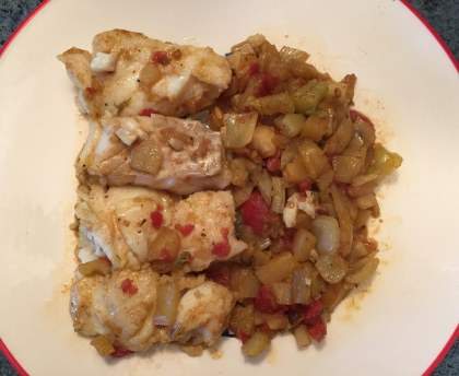 Filet de cabillaud à l'indienne