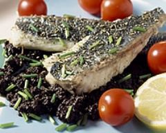 Filet de daurade au coulis d'olives