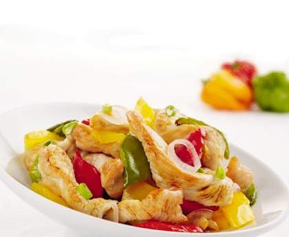 Filet de dinde aux trois poivrons pour Actifry