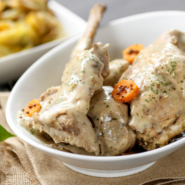 Filet de lapin à l'ancienne