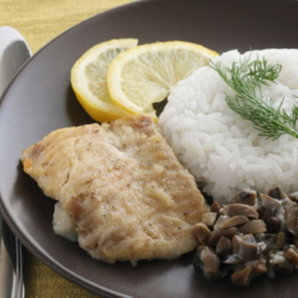 Filet de poisson aux champignons