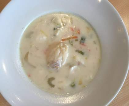 Filet de saumon en waterzooi