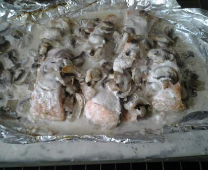 Filet de saumon frais en papillote