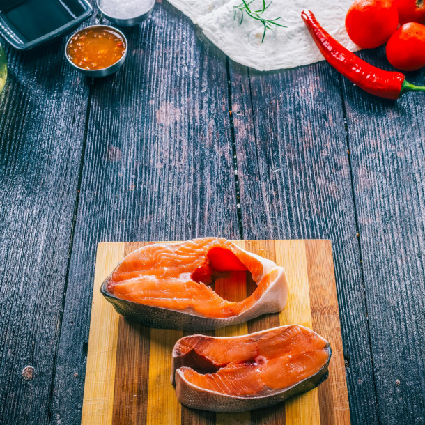 Filet de Saumon sur planche de cèdre