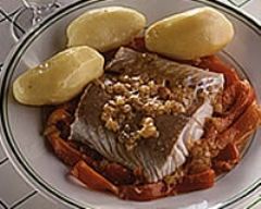 Filet de sole au coulis de poivrons