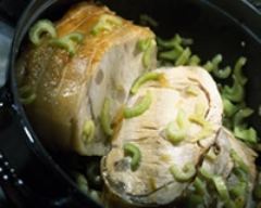 Filet de veau clouté au jus