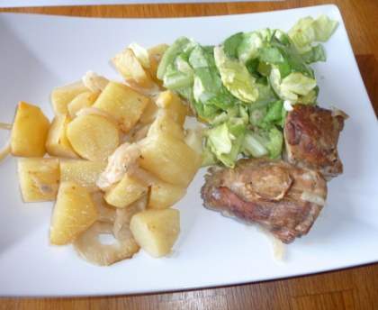 Filet Mignon à la crème et pommes de terre confites