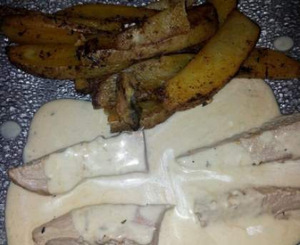 Filet Mignon à la moutarde et aux potatoes maisons