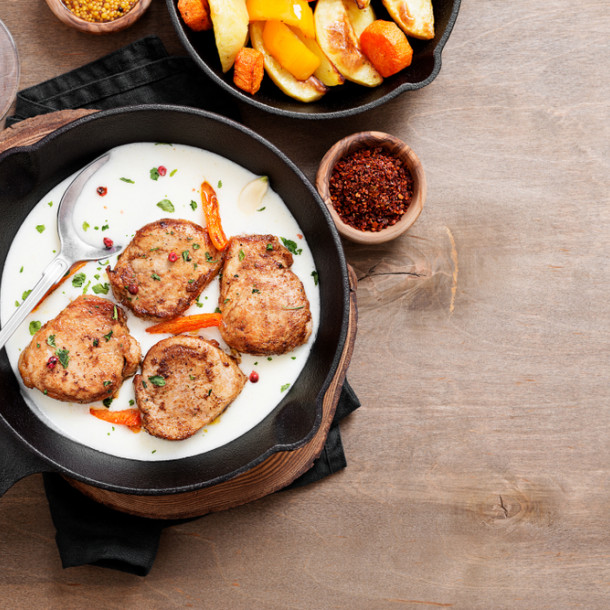 Filet mignon au camembert au Cookeo