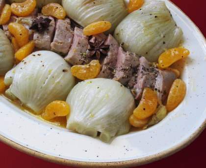 Filet mignon au fenouil et aux clémentines