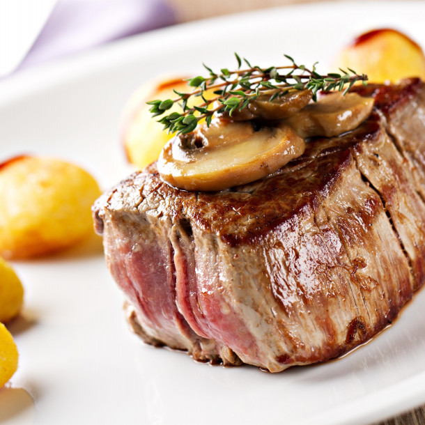 Filet mignon aux pommes de terre fondantes