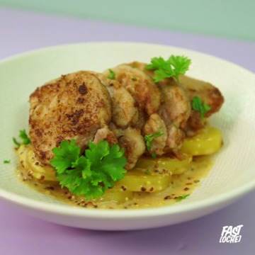 Filet mignon de porc à la moutarde par FAST[OCHE]®