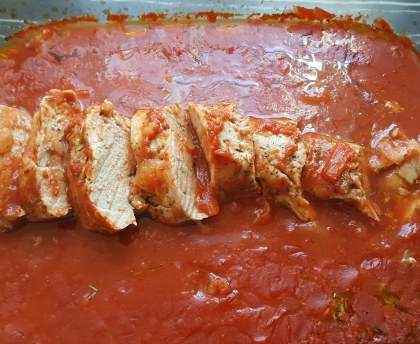 Filet mignon de porc à la tomate