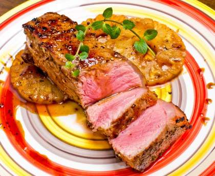 Filet mignon de porc à l'ananas rapide