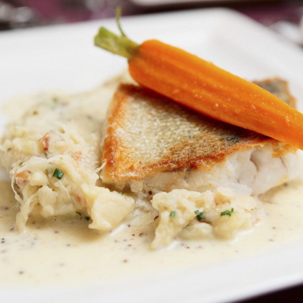 Filets d'aiglefin à la moutarde au micro-ondes