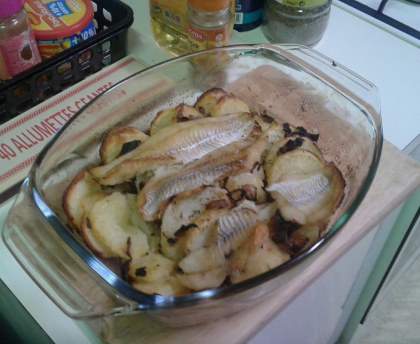 Filets de merlans façon boulangère